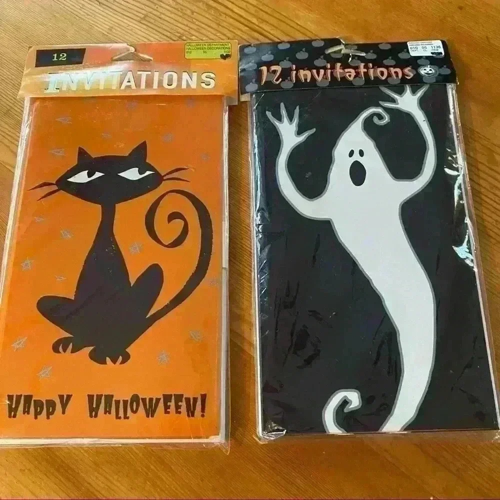 2 sets Halloween 🎃 invitations